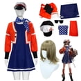 thumbnail image 2 of Disfraz de Cosplay para mujer, uniforme de juego, chaqueta, peluca, media, gafas de sol, sombrero, fiesta de Halloween, juego de rol, 1999, 2 of 4