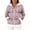 Purple Pink, variant on Women's Casual Fashion Long-Sleeve Zip-Up Fleece Hooded Cardigan with Christmas Print, Cozy and Warm for Winter Season,Pink,S