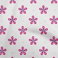 thumbnail image 1 of oneOone Cotton Poplin Twill Fuschia Pink Fabric Florals Craft Projects Decor Fabric Printed By The Yard 56 Inch Wide, 1 of 1