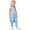 bleu, variante sur Combinaison Courte Élégante pour Filles, Design Imprimé, Tissu Confortable, Doux et Extensible, Tenue pour Tout-Petits et Bébés, Tenue de Jeu, Vêtement Décontracté d'Été pour