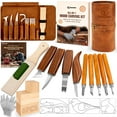 thumbnail image 1 of Kit de tallado en madera K KERNOWO de 24 piezas con bolsa de almacenamiento y plantillas, 1 of 7