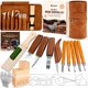 thumbnail image 1 of Kit de tallado en madera K KERNOWO de 24 piezas con bolsa de almacenamiento y plantillas, 1 of 7