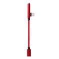 thumbnail image 1 of Carga y auriculares 2 en un a cable adaptador usb de sonido auxiliar de 3,5 mm rojo Hugo 2 en 1 USB C al adaptador de audio, 1 of 7