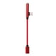 thumbnail image 1 of Cargue El Adaptador de Auriculares 2 en un a Cable Adaptador usb de sonido Auxiliar de 3,5 Mm rojo Yotijar 2 en 1 USB C al adaptador de audio, 1 of 7
