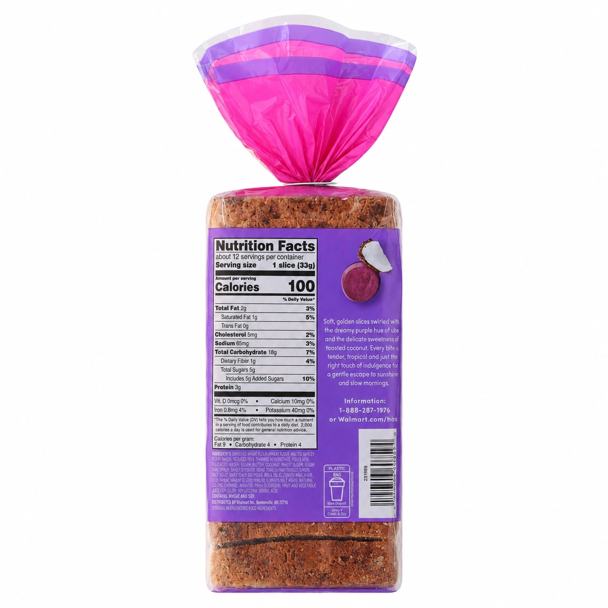 bettergoods Ube Coconut Breakfast Bread, 14 oz