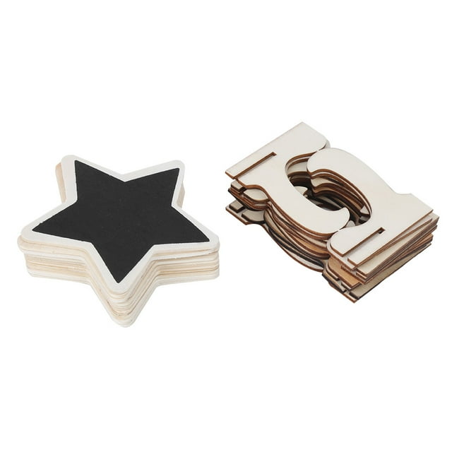 Delaman Mini Tableau Noir, 10 Pcs Mini Tableau Noir en Bois