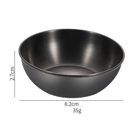 

Stainless Steel Round Seasoning Bowl Sauce Plate Dipping Bowl Snack Dish Tray