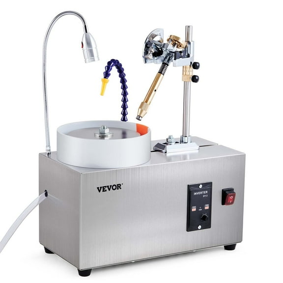 180W Gem Faceting Machine, Jade Grinding Polisher, 2980RPM Rock Polishing Tool for Jewelry Making, Lapidary Equipmen