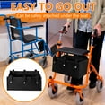 thumbnail image 2 of HLONK 2Pcs/1Pc Large Rollator Walker Basket Foldable Walker Basket Oxford Cloth Under Seat Rollator Bag Basket Carry Insert for Four Wheel Rollator Multipurpose Walker Basket for Seniors, 2 of 10