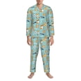 thumbnail image 3 of Sikiie Cute Dogs Corgi Mens Pajama Set, Soft Warm Long Sleeve Sleepwear, Cozy Button-Down Pjs for Men-X-Large, 3 of 7