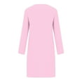 thumbnail image 3 of yillto Womens Heart Nightgowns Long Sleeve Loose Crewneck Sleepwear Nightshirts Soft Ladies Sleepshirts, 3 of 6