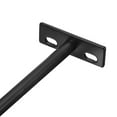 thumbnail image 4 of Uxcell 4Pack 7 Inch Wall Mounting Floating Shelf Bracket Hidden Shelf Support, Black, 4 of 5