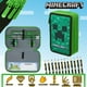 thumbnail image 3 of Estuche para lápices con relleno de Minecraft y papelería para niños, color verde, 3 of 7