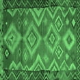 thumbnail image 1 of Ahgly Company Indoor Square Southwestern Emerald Green Country Area Rugs, 6' Square, 1 of 4