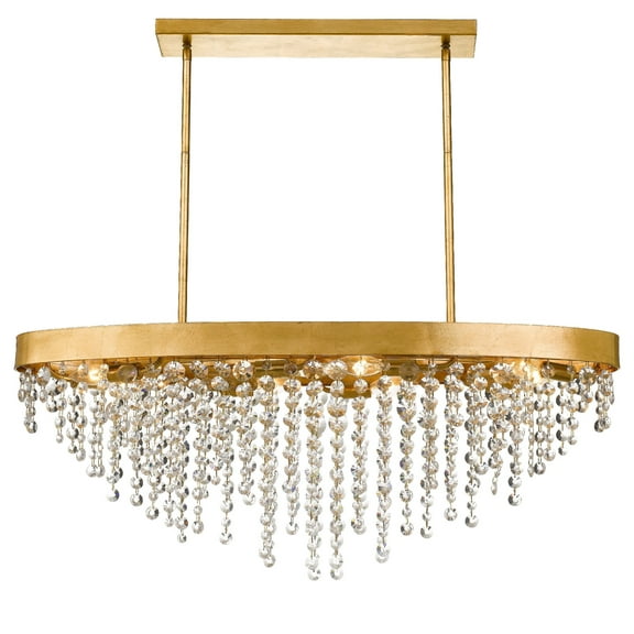 WIN-619-GA-CL-MWP Crystorama Lighting Windham - Eight Light Chandelier