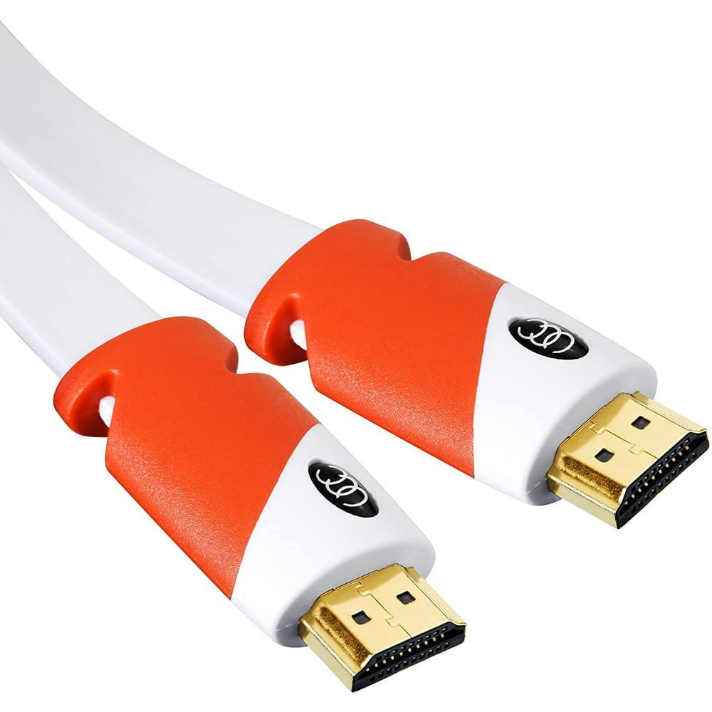 Flat HDMI Cable 35 ft High Speed Hdmi Cord Supports, 4K Video, 3D