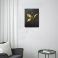 thumbnail image 3 of 12X16 inch Abstract Wall Art with Elegant Brown Flowers Minimalist Canvas Print for Contemporary Bedroom, Bathroom, or Living Room Decor, 3 of 7