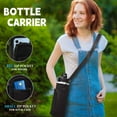 thumbnail image 4 of 40oz Vacuum Insulated Water Bottle - Keep Cold 48H Hot 24H, Combo Straw & Spout Lids, Survival Paracord Handle, Bottle Carrier Bag w/ Strap, Protective Boot, Stainless Steel Water Jug Metal Flask, 4 of 9