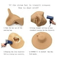 thumbnail image 3 of 56-57cm has circumference seaside sunscreen straw hat foldable beach hat female sun hat, 3 of 6