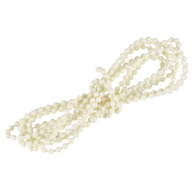 Unique Bargains Chaîne Perlée de 3,34 Verges pour Stores à Rouleau, Cordon pour Pièces de Réparation de Fenêtre, Beige