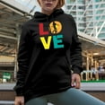 thumbnail image 2 of Retro Love Step Merch Gift Ideas for Dancers Black Hooded Sweatshirt or Hoodie, Small, 2 of 5