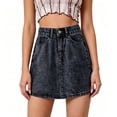 thumbnail image 3 of Npasoilc Mini Skirt for Woman Knit Hollow Drawstring Beach Casual Summer Half Skirt, 3 of 5