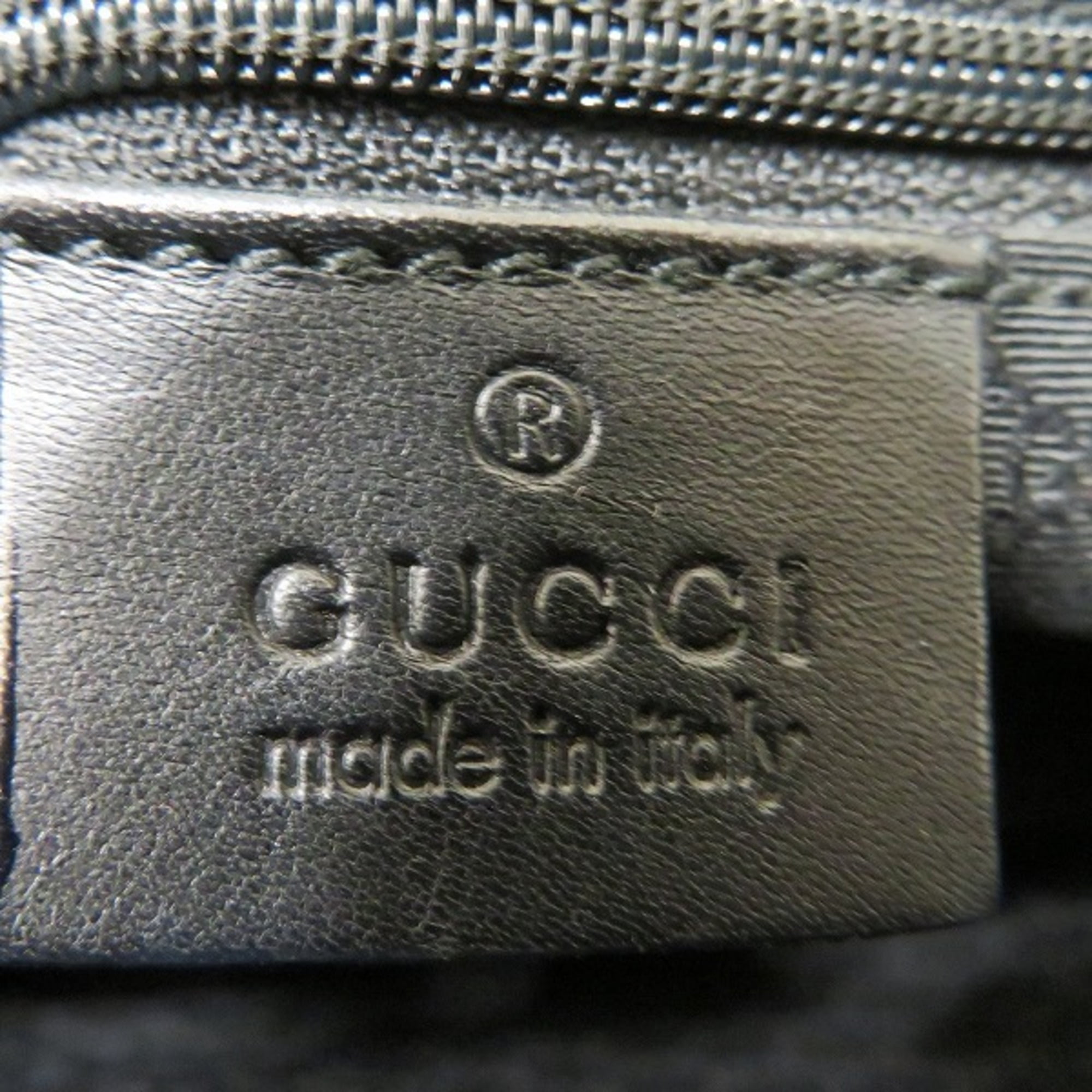 Buy Used Gucci GUCCI 73984 black leather silver metal fittings bag