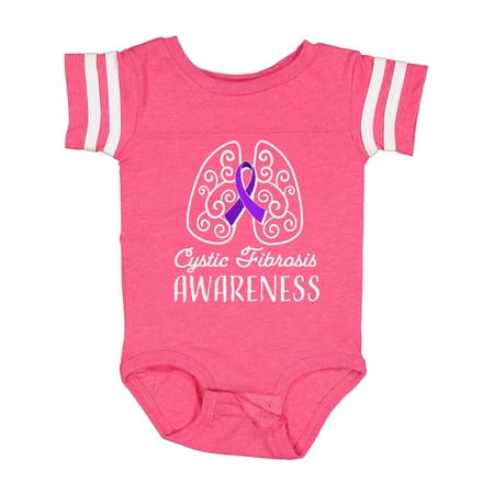 

Inktastic Cystic Fibrosis Awareness with Ribbon and Lungs Gift Baby Boy or Baby Girl Bodysuit