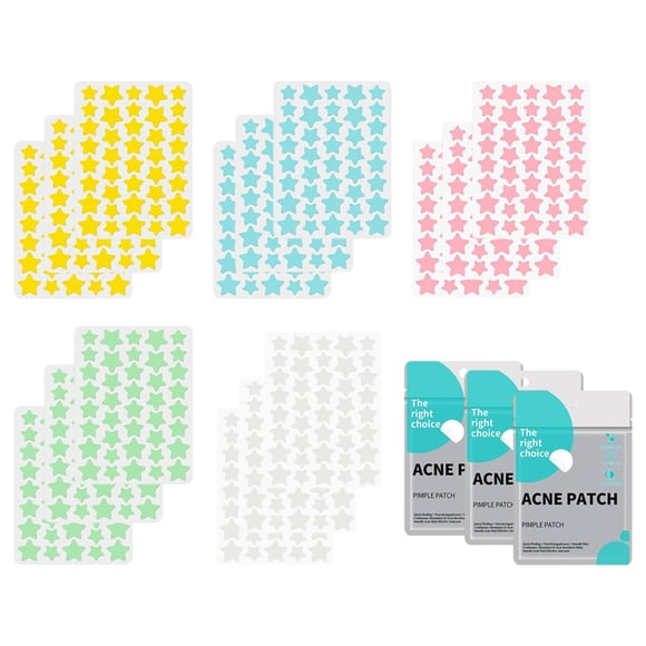 Parche transpirable para espinillas en la cara, adhesivo con forma de estrella para el cuidado de las espinillas. 15 hojas