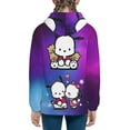 thumbnail image 2 of Sanrio Pochacco Kids' Hoodie 3d Print Sweatshirt Soft Pullover Hooded With Big Pockets Fans Gifts For Boys Or Girls Small, 2 of 7