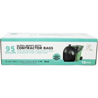 Ox Plastics 55 Gallon Trash Bags 3 Mil Contractor, Large Thick Heavy Duty Garbage Bag, Extra Large Trash Can Liner Bags, 36x52 55gal Drum