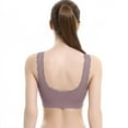 thumbnail image 6 of Fashion New Cross Side Buckle Without Rims Gathered Sports Underwear Sleep Bra, 6 of 8