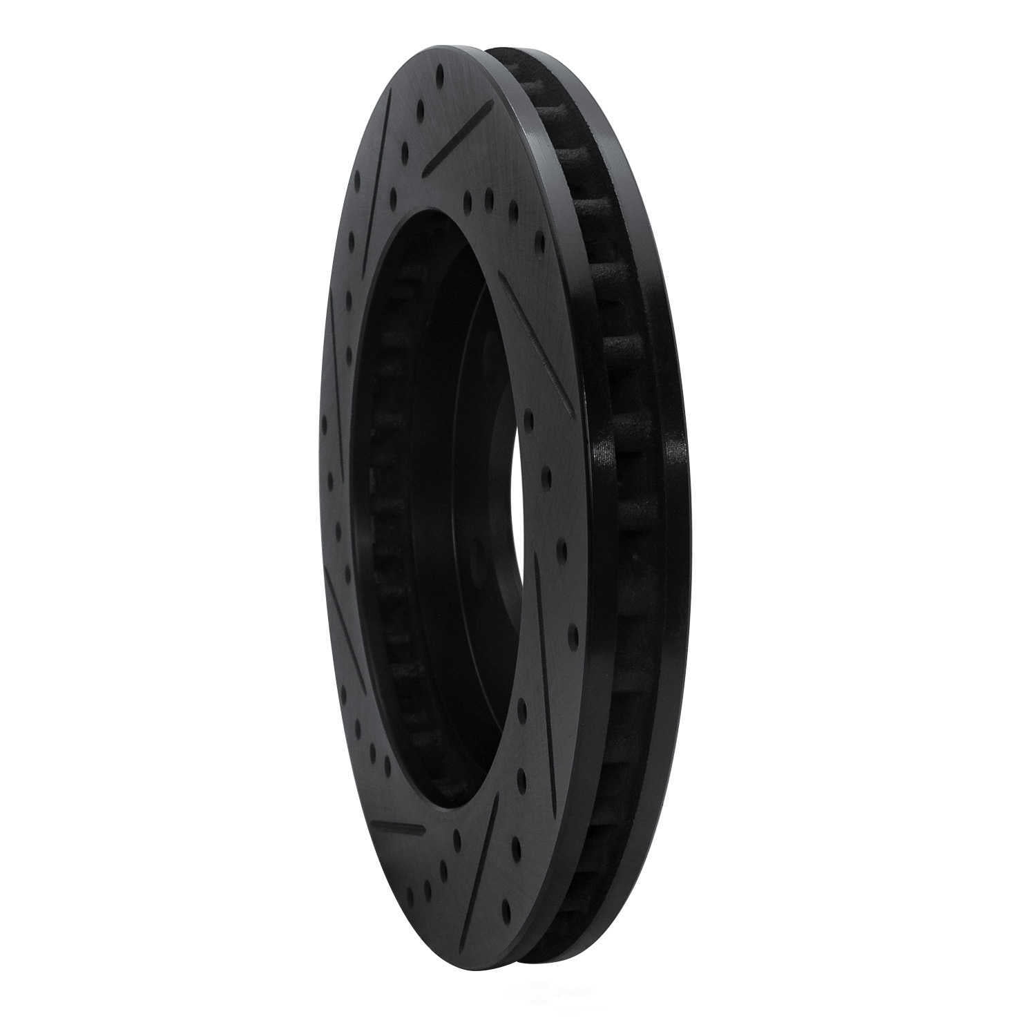 Dynamic Friction Company 633-54176R DFC Brake Rotor - Drilled And Slotted - Black