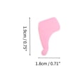 thumbnail image 4 of Unique Bargains 10 Pair Eyeglass Temple Tips Small Ear Hook Pattern Anti-slip Ear Hooks 0.75"x0.71"x0.08" Pink, 4 of 5