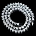 thumbnail image 4 of 20Ct Heart Cut Simulated Diamond Women's Tennis Necklace 14K White Gold Plated 18"inch, 4 of 4