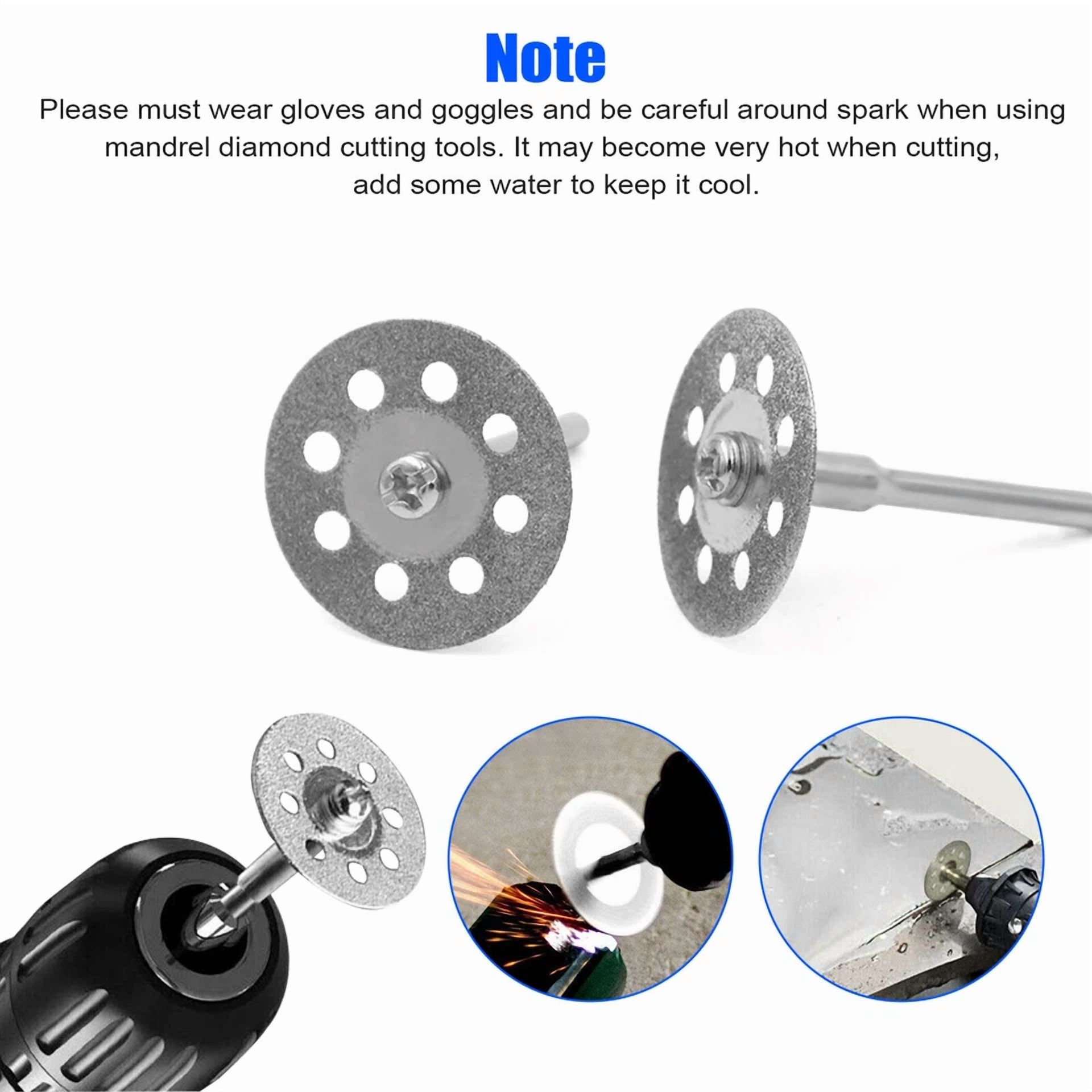 CIRCLE- 48X Diamond Cutting Wheels For Dremel Rotary Tool Die Grinder Metal Cut Off Disc
