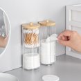 thumbnail image 4 of Caja de almacenamiento de hisopos de algodón, contenedor redondo portátil, dos en uno, para el hogar, para guardar hisopos de algodón, desmaquilladores, caja de algodón, 4 of 5