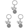 thumbnail image 1 of 3 pcs Graduation Theme Key Chain Gift Bachelor Shaped Key Pendant Present, 1 of 9