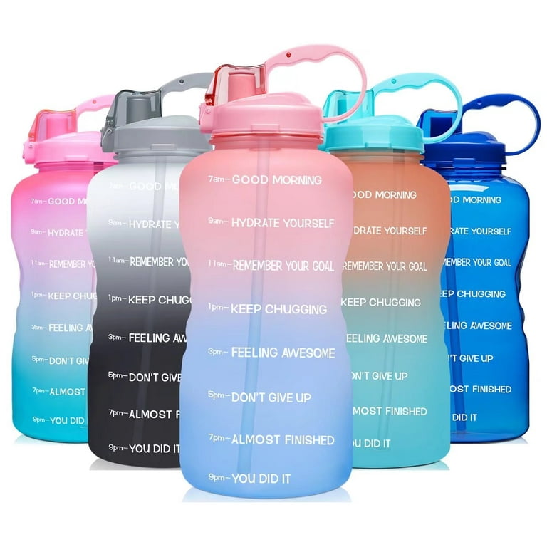 Venture Pal 64oz Motivational Quote Water Bottle with 2 Lids