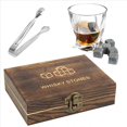 thumbnail image 2 of Juego 18 Rocas de Whisky de Granito con Caja de Madera Cubos de Hielo de RefrigeracióN Reutilizables, 2 of 5