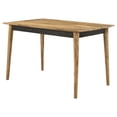 thumbnail image 5 of Pemberly Row Farmhouse Rectangular Wood Counter Height Table in Natural, 5 of 9