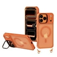 thumbnail image 6 of for iPhone 15 Pro Magnetic Case with Stand & 8mm Shoulder Strap, Compatible with Mag-Safe, Crossbody Phone Case with Adjustable Lanyard, Shockproof Hybrid Cover for iPhone 15 Pro, Clear, 6 of 11