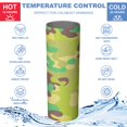 thumbnail image 5 of Camouflage 20 Oz Stainless Steel Skinny Tumbler – Vacuum Insulated Slim Travel Cup with Lid & Stainless Steel Straw, 360° Full Wrap Printed Tumbler for Home, Office & Outdoor Use, 5 of 6
