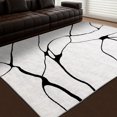 thumbnail image 1 of Alfombra moderna YIHOUSE, lavable, 240 x 300 cm, color blanco y negro, 1 of 7