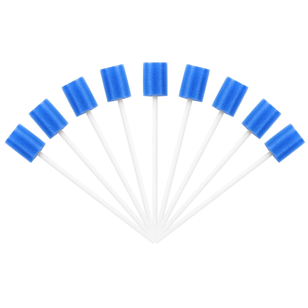 OUNONA 30PCS Disposable Medical Sponge Stick Mouth Care Cleaning Sponge