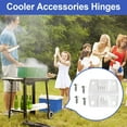 thumbnail image 5 of 4 Pack Cooler Replacement for Plastic Hinges & Screws Set,Compatible with Coleman Coolers and Rubbermaid Cooler Hinges, 5 of 5