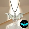 thumbnail image 4 of Yika Halloween Decorations Halloween Dark Glowing Bats Pendant Cool Street Festival Necklace Accessory, 4 of 9