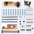 thumbnail image 2 of Kit de electrónica para principiantes con placa de 830 agujeros, potenciómetro de precisión, módulo de alimentación, LED, condensador de resistencia, compatible con STM32, Raspberry Pi, Arduino, UNO R3 Kuyhfg Sin marca, 2 of 5