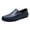 Blue, variant on Men's Slip on Penny Loafers Casuals Wide Flat Shoes with Arch Support Comfortable Work Buisness Dressy Moccasins Black Size 6.5