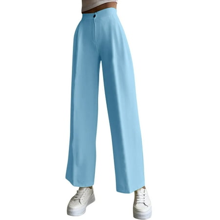 

ketyyh-chn99 Black Pants Women s Comfy Pajama Pants Casual Drawstring Palazzo Lounge Wide Leg Pants